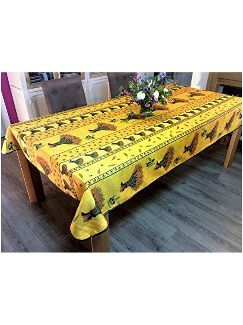 Mantel de Poliéster Ramo de trigo PROMO LINGE Amarillo - Kiabi