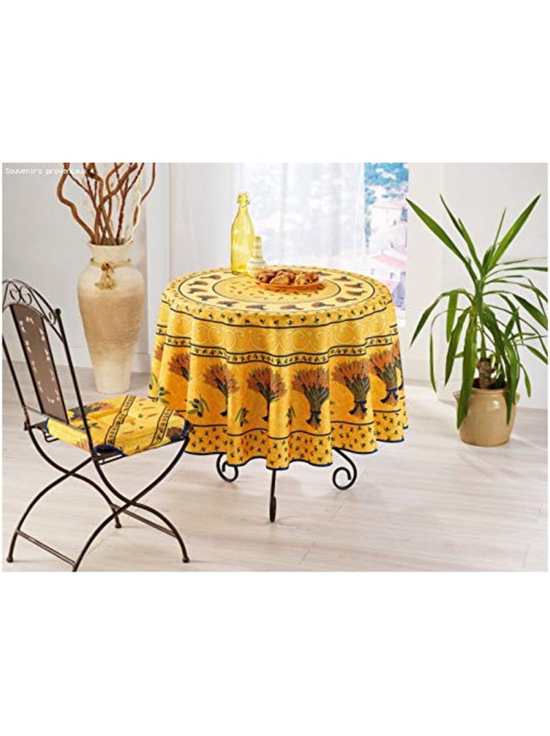 Mantel de Poliéster Ramo de trigo PROMO LINGE Amarillo - Kiabi