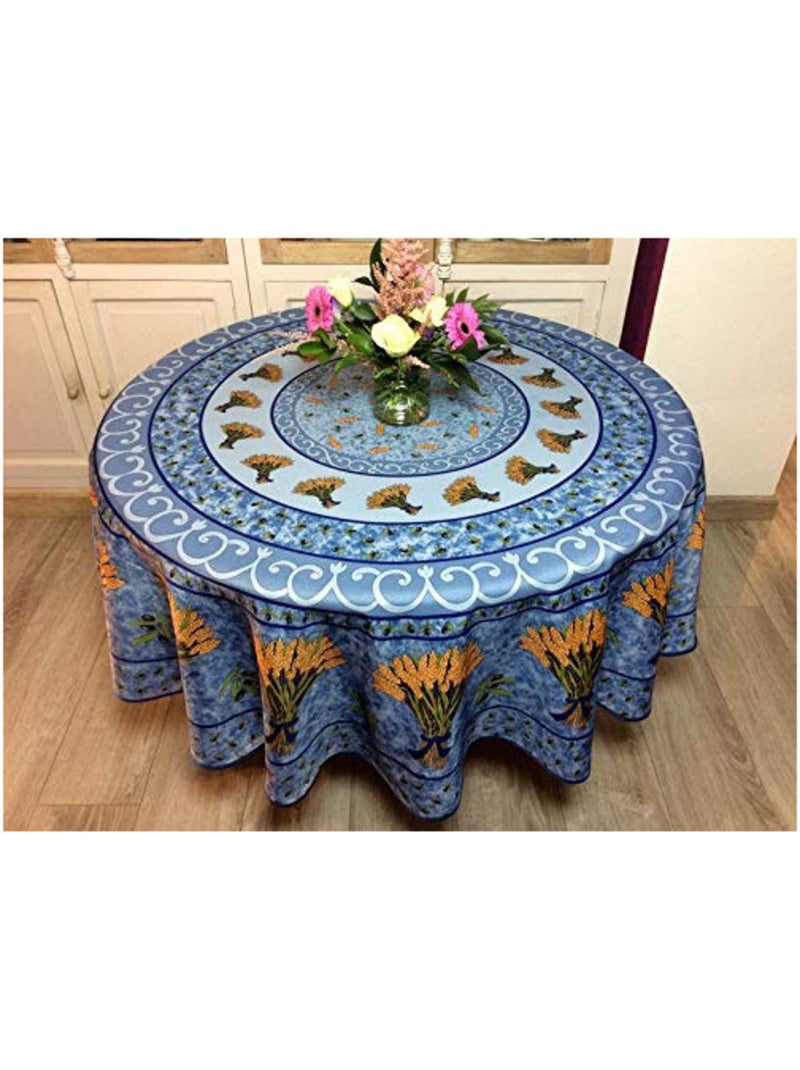 Mantel de Poliéster Ramo de trigo PROMO LINGE Azul - Kiabi
