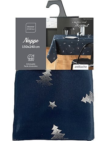 Mantel de Poliéster Sapin argent PROMO LINGE