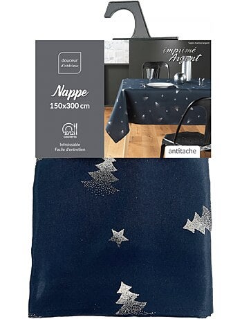 Mantel de Poliéster Sapin argent PROMO LINGE