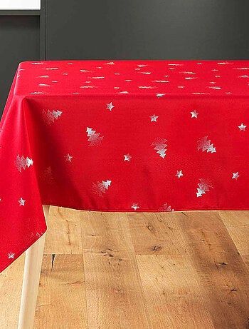 Mantel de Poliéster Sapin argent PROMO LINGE