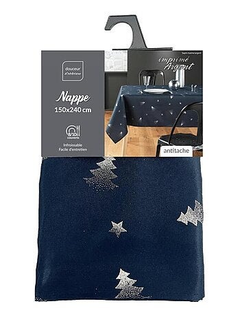 Mantel de Poliéster Sapin argent PROMO LINGE