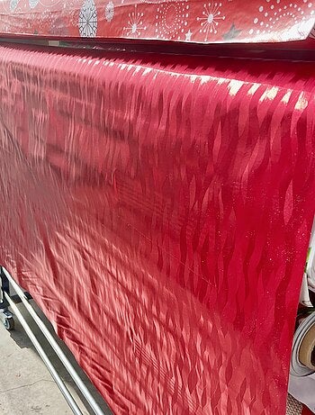 Mantel de PVC Métallisé Houlis Rouge PROMO LINGE