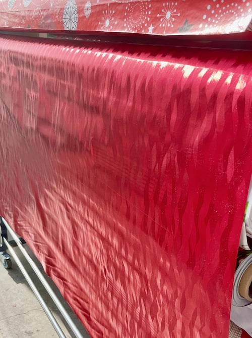 Mantel de PVC Métallisé Houlis Rouge PROMO LINGE - Kiabi