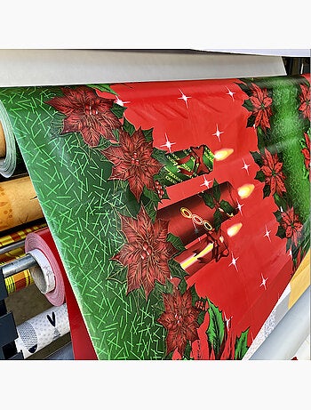 Mantel de PVC Motif Bougies PROMO LINGE
