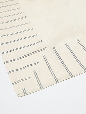 Mantel de rayas de algodón (150x200 cm) - Kiabi Home