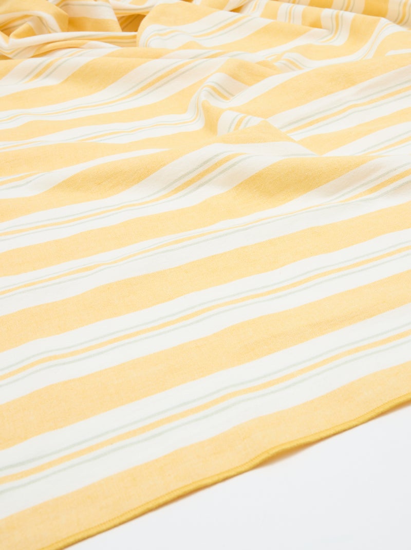 Mantel estampado a cuadros Amarillo - Kiabi