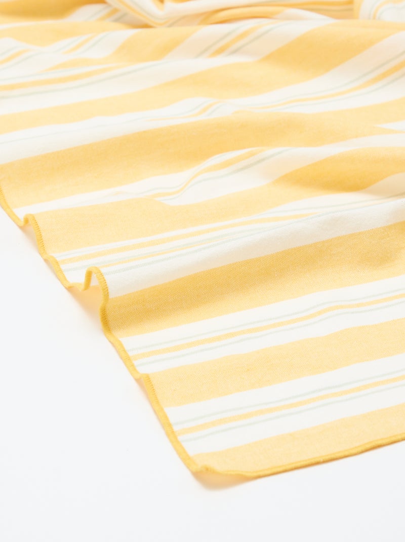 Mantel estampado a cuadros Amarillo - Kiabi
