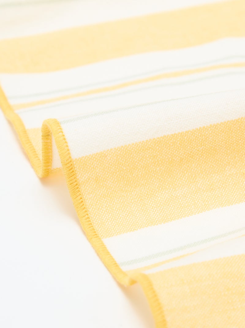 Mantel estampado a cuadros Amarillo - Kiabi