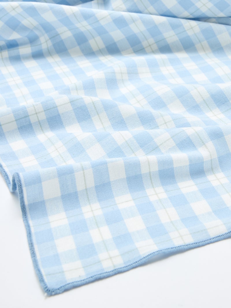 Mantel estampado a cuadros Azul - Kiabi