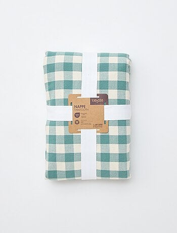 Mantel estampado a cuadros