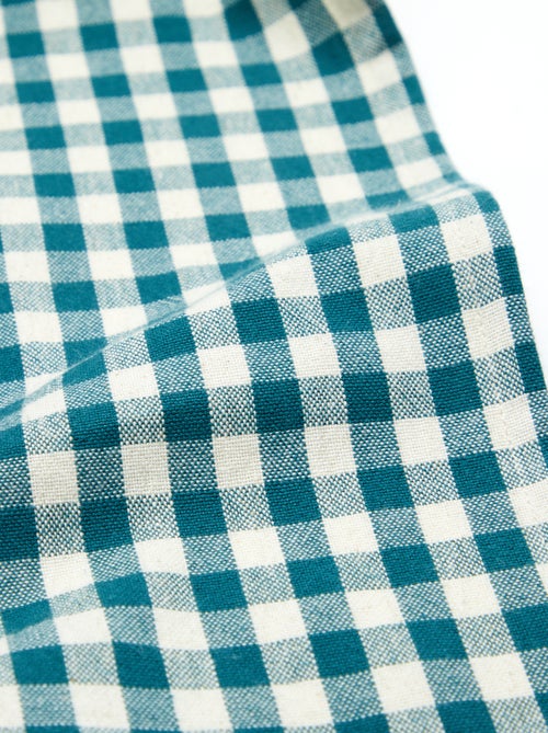 Mantel estampado de cuadros - 150 x 250 cm - Kiabi Home - Kiabi