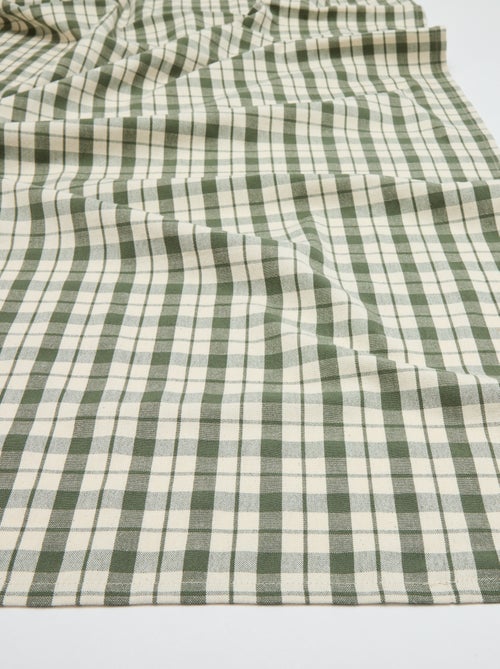 Mantel estampado de cuadros (150x150 cm) - Kiabi Home - Kiabi