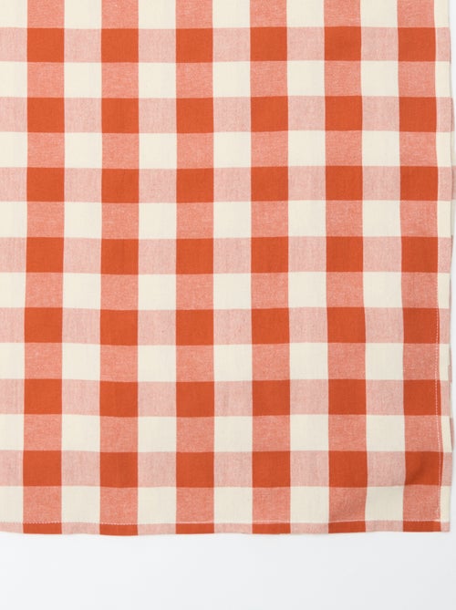 Mantel estampado de cuadros (150x150 cm) - Kiabi Home - Kiabi