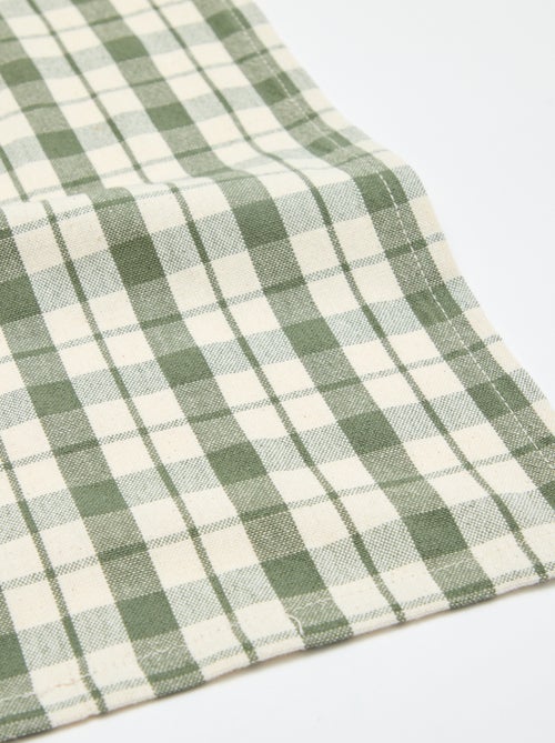 Mantel estampado de cuadros (150x250 cm) - Kiabi Home - Kiabi