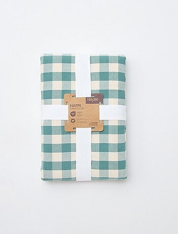 Mantel estampado de cuadros