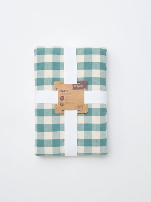 Mantel estampado de cuadros - Kiabi