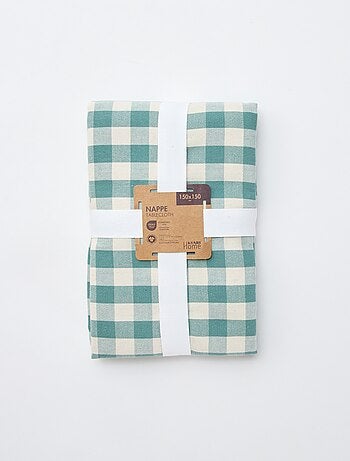 Mantel estampado de cuadros