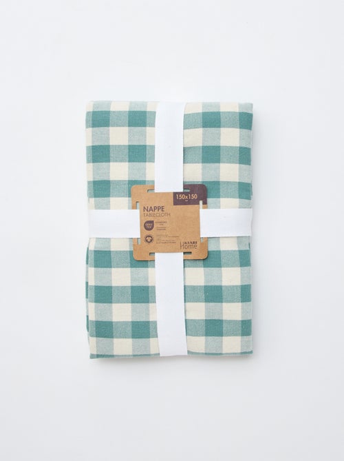 Mantel estampado de cuadros - Kiabi