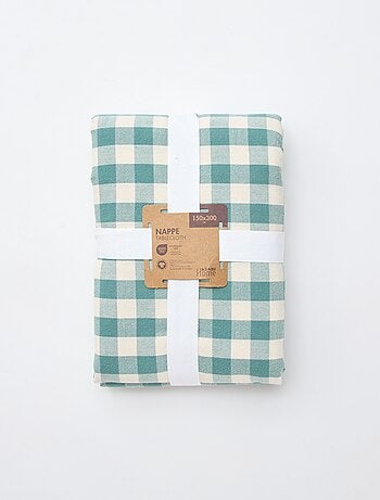 Mantel estampado de cuadros