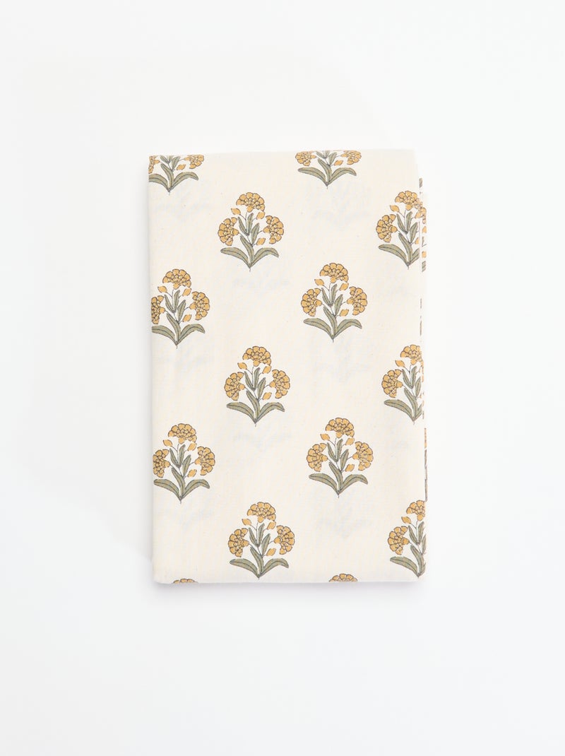 Mantel estampado de flores Verde - Kiabi