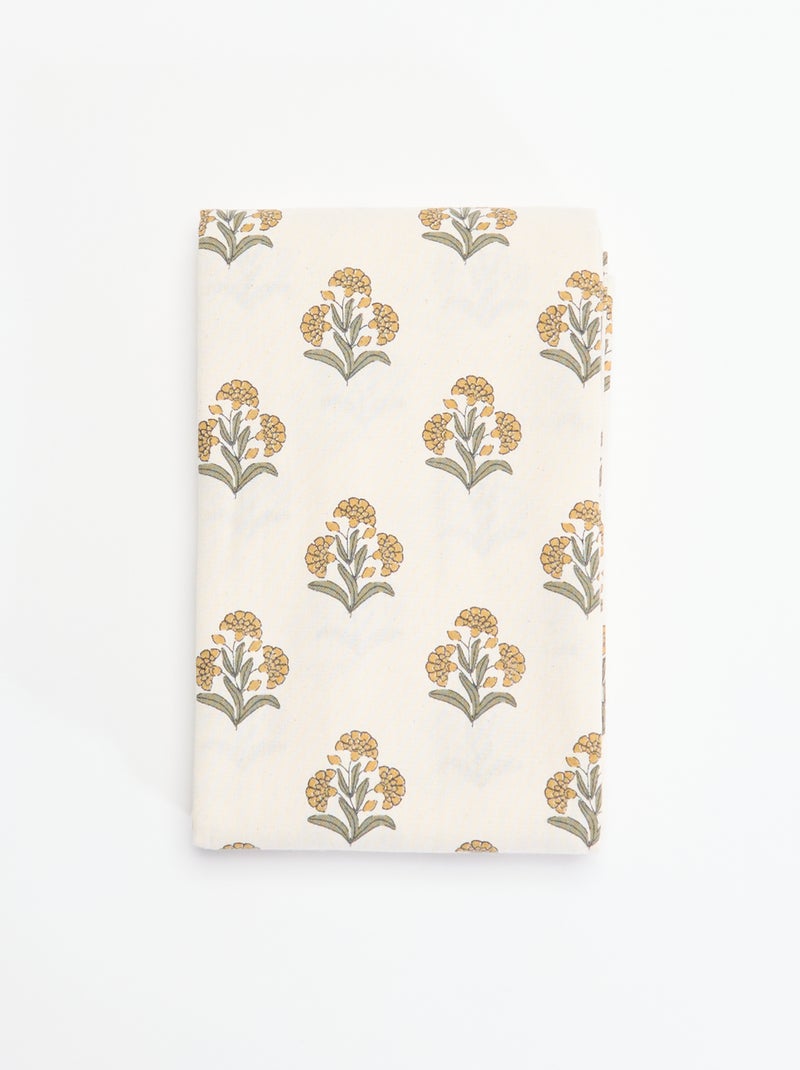 Mantel estampado de flores Verde - Kiabi