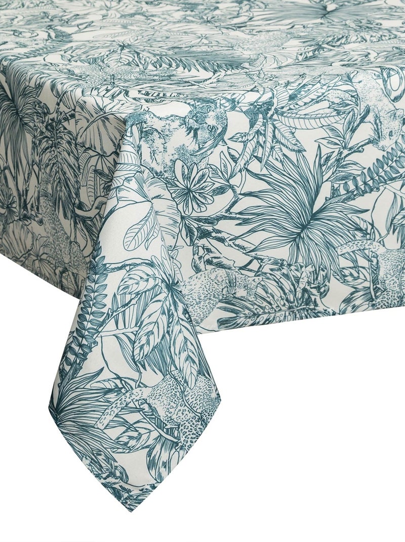 Mantel estampado jungla anti manchas Verde - Kiabi