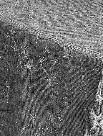 Mantel festivo con efecto de lona estrellada