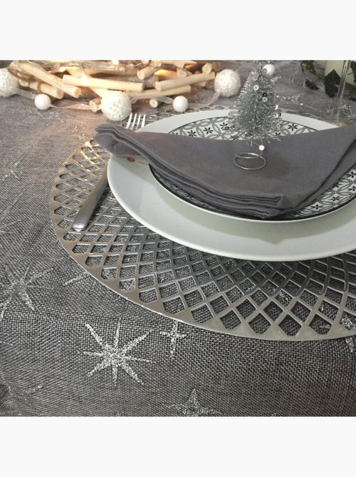 Mantel festivo con efecto de lona estrellada - Kiabi
