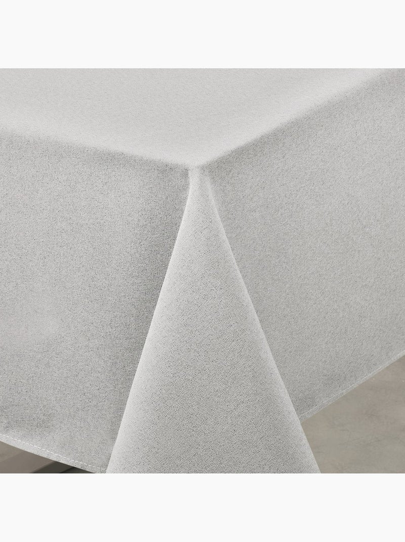 Mantel impermeable antimanchas efecto lino Gris perla - Kiabi