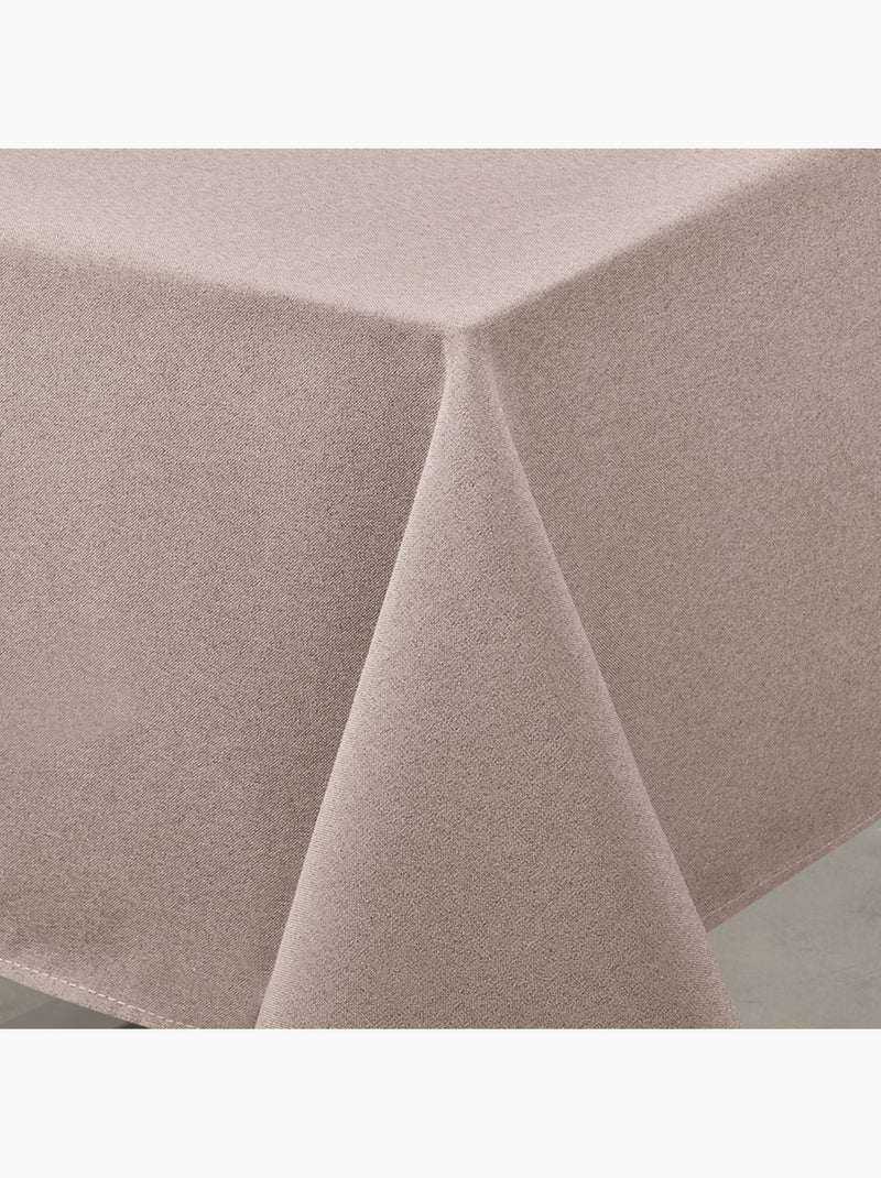 Mantel impermeable antimanchas efecto lino Taupe - Kiabi