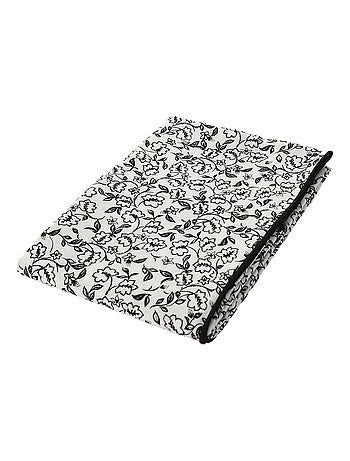 Mantel impermeable de gasa de algodón con estampado floral