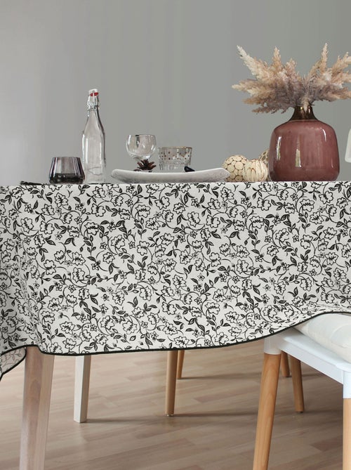 Mantel impermeable de gasa de algodón con estampado floral - Kiabi