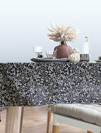 Mantel impermeable de gasa de algodón con estampado floral