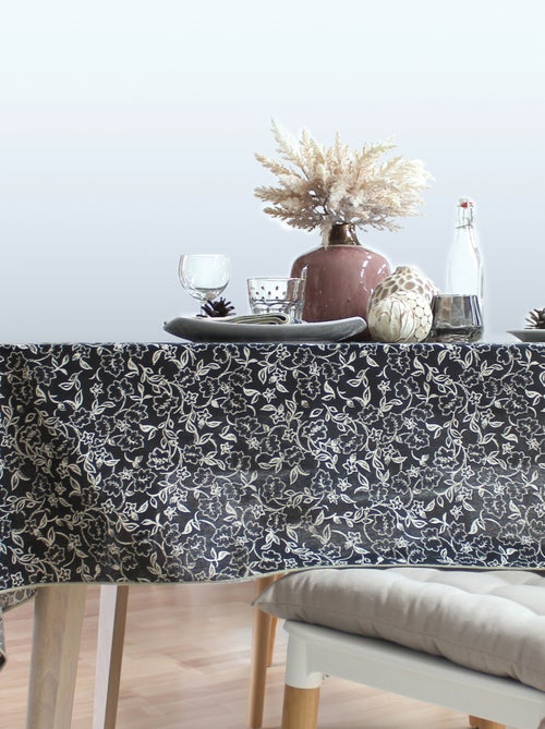 Mantel impermeable de gasa de algodón con estampado floral - Kiabi Mantel impermeable de gasa de algodón con estampado floral - Kiabi