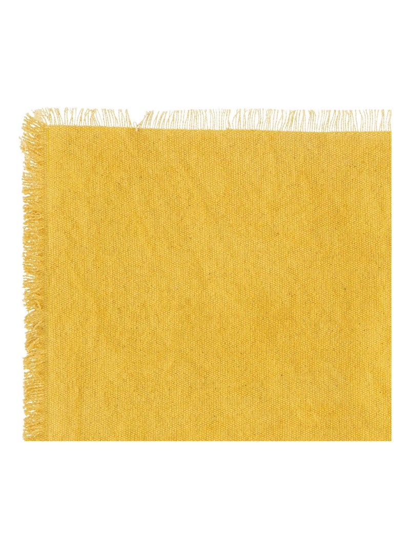 Mantel individual con flecos Amarillo - Kiabi