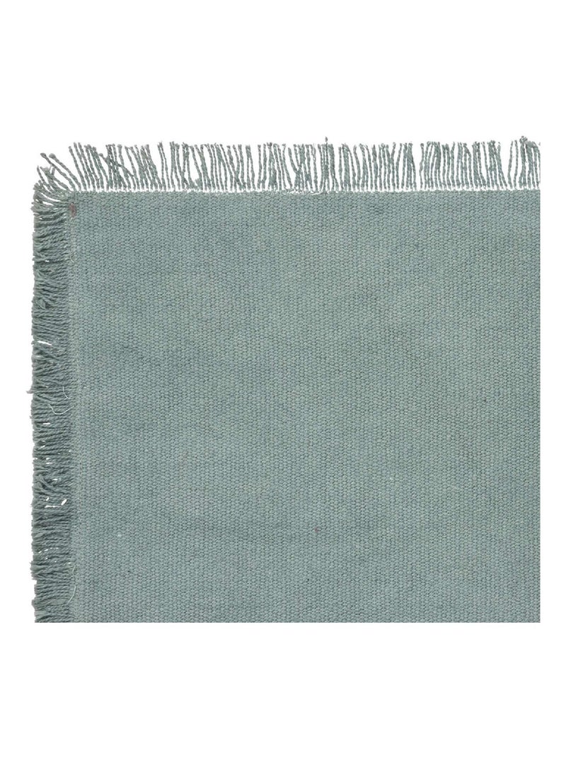 Mantel individual con flecos Azul celadón - Kiabi