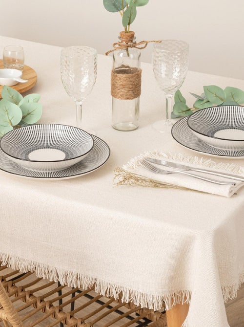 Mantel individual con flecos - Kiabi