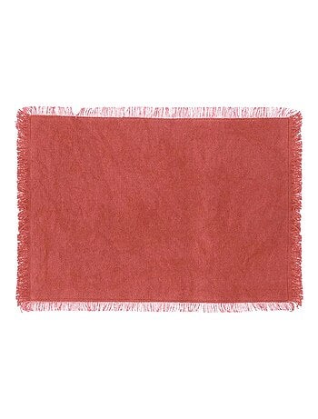 Mantel individual con flecos