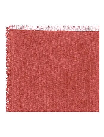 Mantel individual con flecos