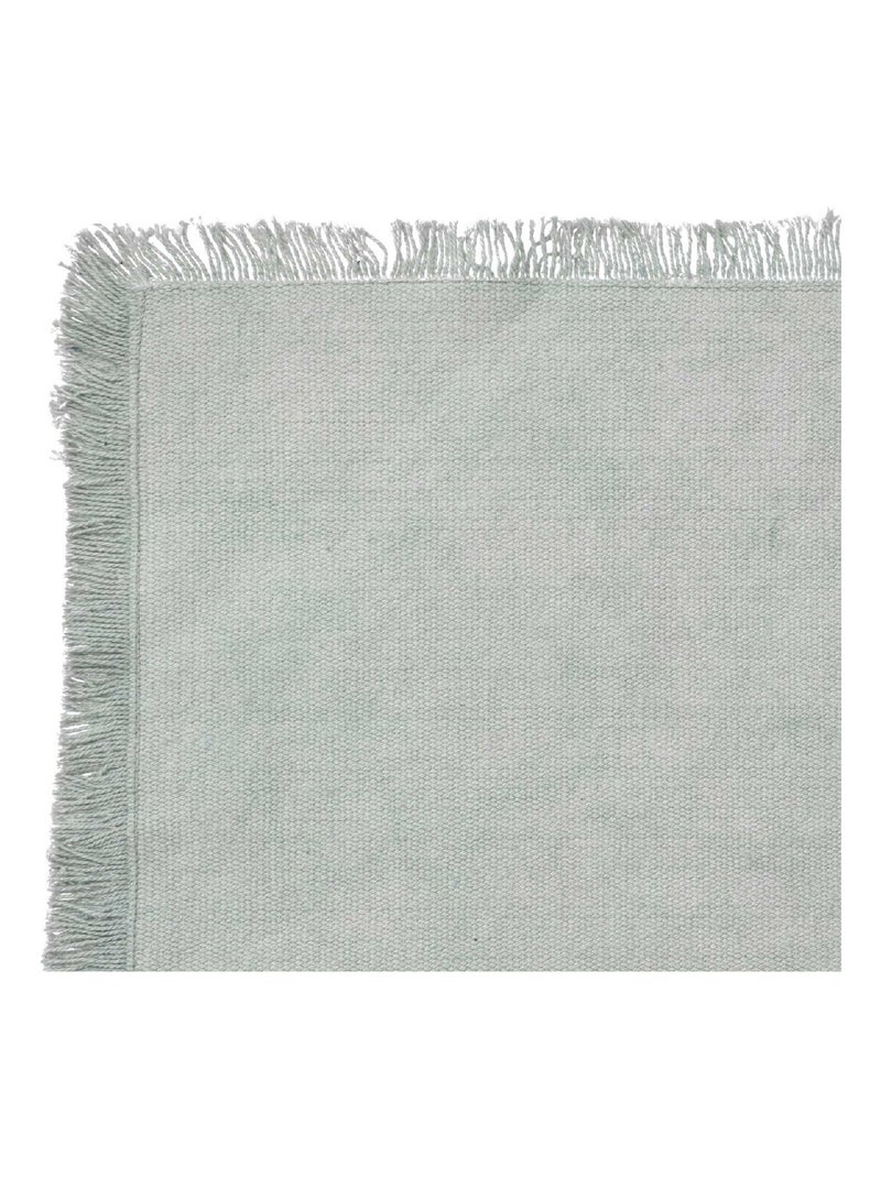 Mantel individual con flecos Verde - Kiabi