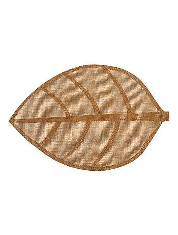 Mantel individual con forma de hoja