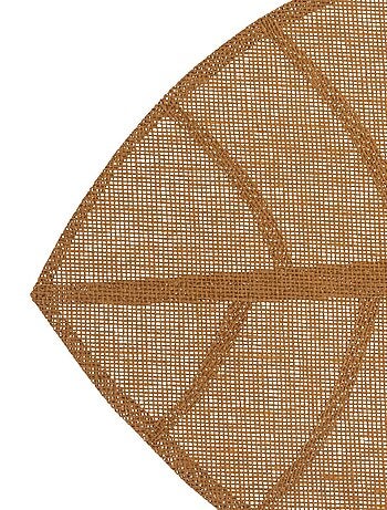 Mantel individual con forma de hoja
