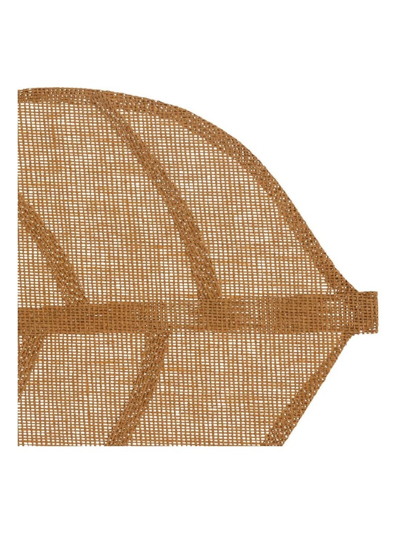 Mantel individual con forma de hoja Marrón claro - Kiabi
