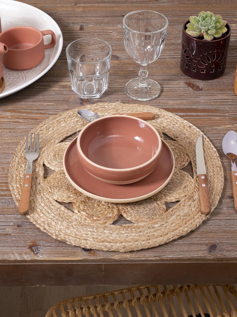Mantel individual de yute Beige - Kiabi