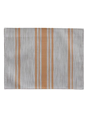 Mantel individual lavable con rayas finas