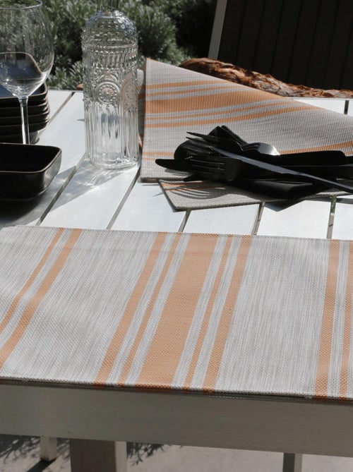 Mantel individual lavable con rayas finas - Kiabi