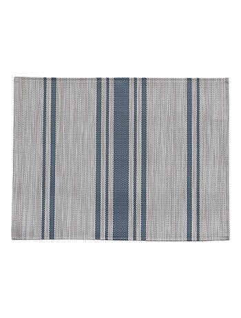 Mantel individual lavable con rayas finas