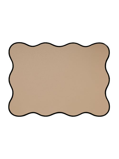 Mantel individual rectangular, liso con bordes ondulados - Kiabi